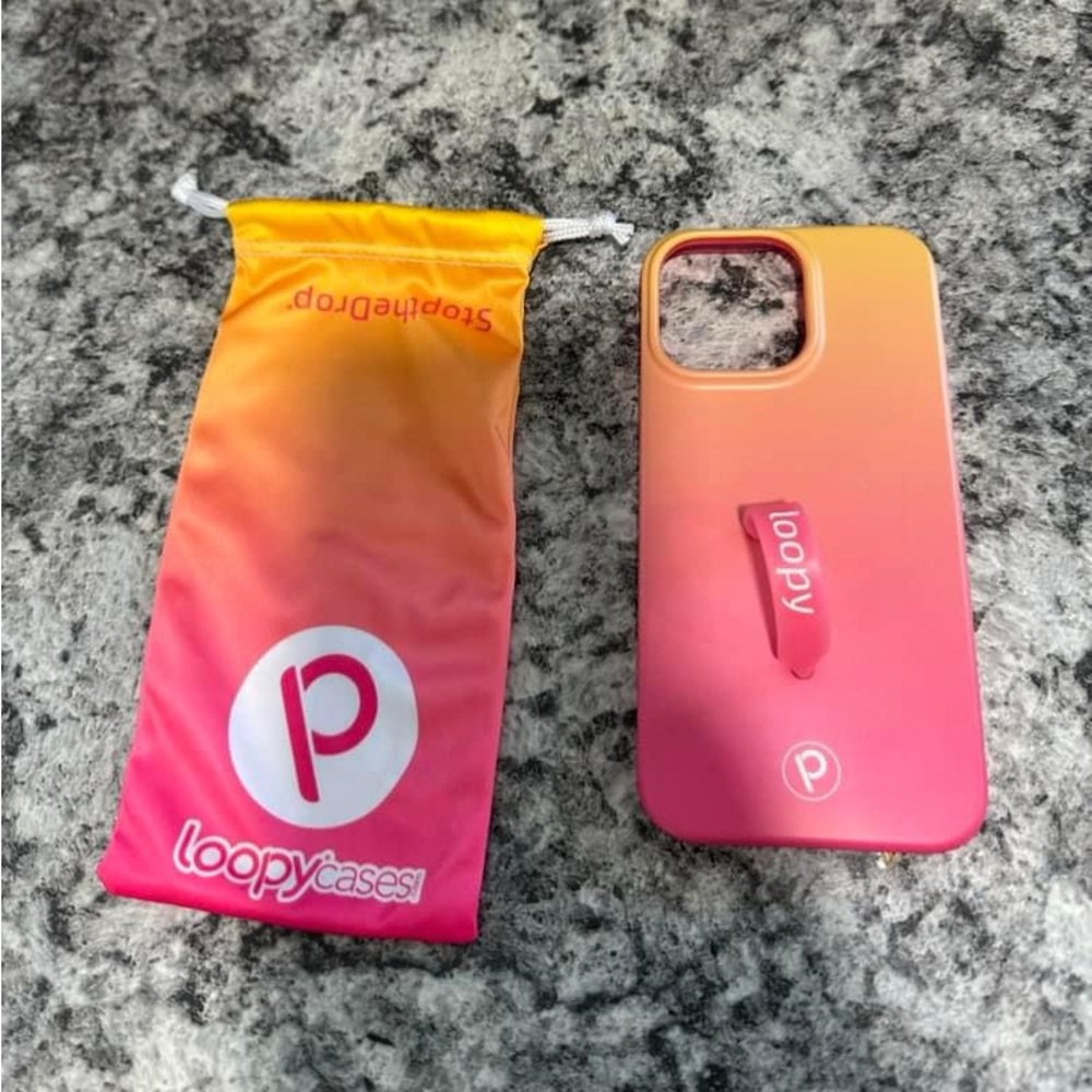Loopy iPhone 14 Pro pink lemonade ombré